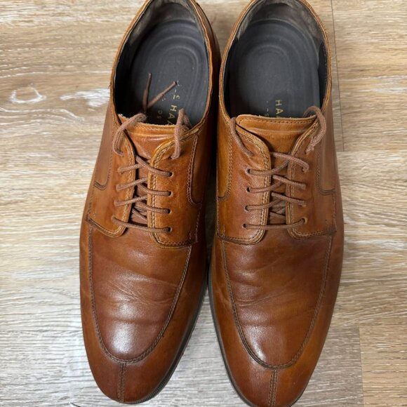 Cole Haan Mens Size 10.5 M Grand OS Brown Leather Dress Shoes Oxford Lac… main image 5